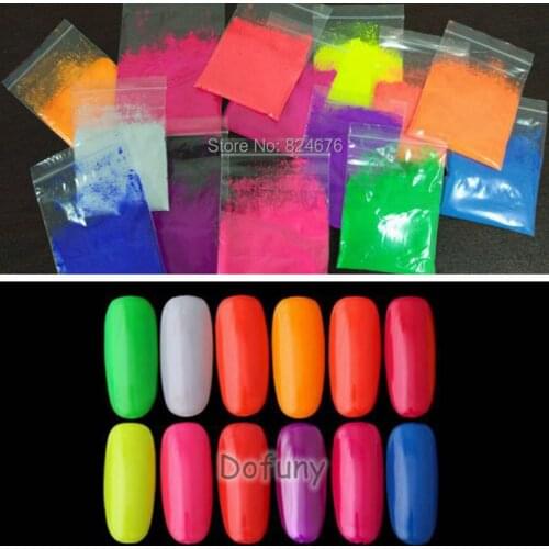 15 colors optional Neon Pigment Powder Ombre Pigments Gradient Nail Powder Gradient Pigments Dust DIY Soap fluorescent powder