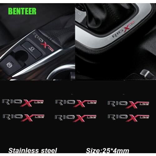 2pcs Stainless Steel Car Sticker For Kia Rio Xline