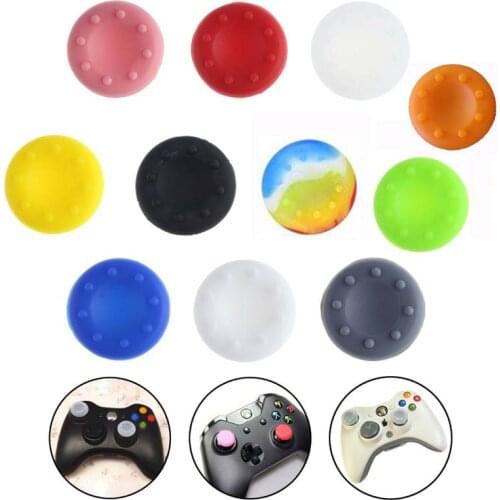 20 pcs Rubber Silicone Analog Thumb Stick Grips Cap Cover for PS4 Pro Slim for Xbox One Elite S Controller Thumbsticks Caps