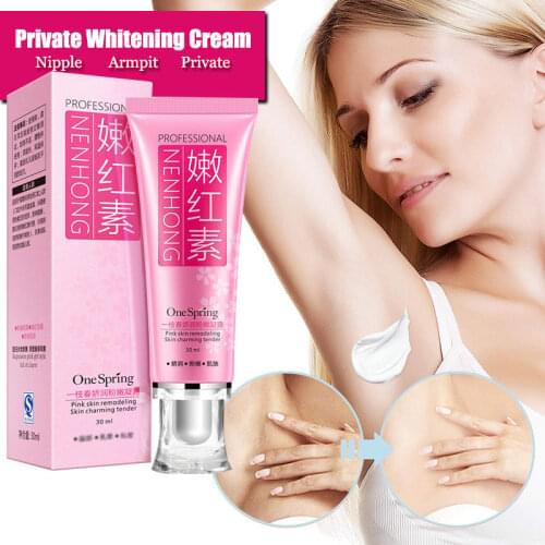 30g Women Private Part Pink Vaginal Lips Underarm Whitening Cream Dark Nipple Anal Bleaching Cream Brighten Skin Colour All Skin