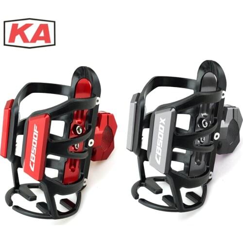 7 Colors For Honda CB500X CB500F CB 500X 500F Moto Beverage Water Bottle Cage Drink Cup Holder Motorcycle Accessories Red Black