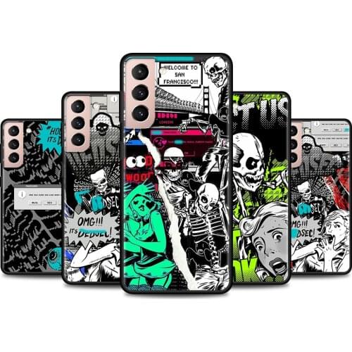 Phone Case For Samsung Galaxy S21 Ultra S20 FE S10 S9 Plus S8 S10e S10Lite Cover Black Fundas Watch Dogs 2 Dedsec