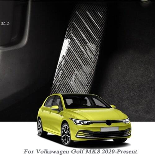 For Volkswagen Golf MK8 2020-Present Car Styling Internal Rest Pedal Sequin Stickers Interior Frame Auto Accessory