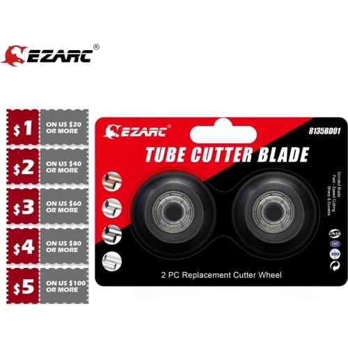 EZARC 2 Pcs Pipe Cutter Spare Blade for Large Pipe Cutter for Cutting Pipes of Aluminum, Copper, PVC, Thin Stainless Steel Tube