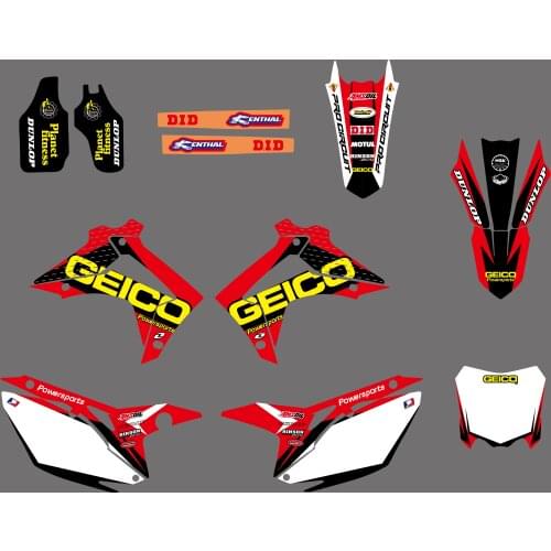 Motorcycle TEAM GRAPHICS DECALS Sticker For Honda CRF250R CRF250 2014-2017 CRF450R CRF450 2013-2016 CRF 250 450 250R 450R