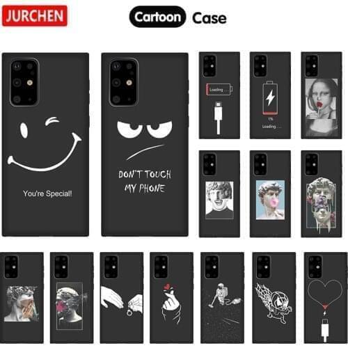 JURCHEN 3D Relief Custom Silicon Case For Huawei Honor 30 20S 10 10i 20i Lite Black TPU Soft Phone Case For Honor View 20 30 Pro