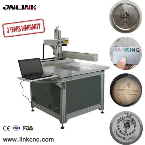 Metal plate laser engraving machine / big marking size fiber laser marking machine
