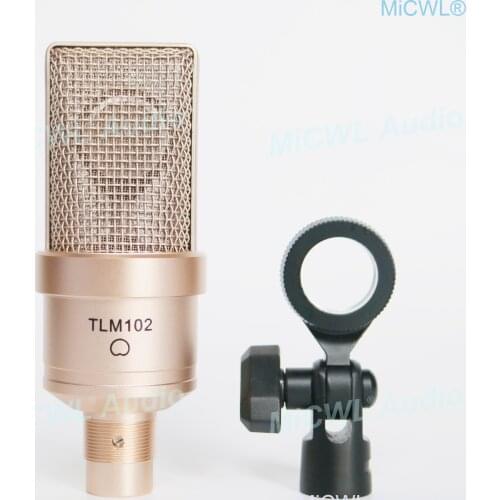 New TLM 102 Audio Vocal Condenser Microphone Cardioid Diaphragm Live Mic 48V Phantom Power