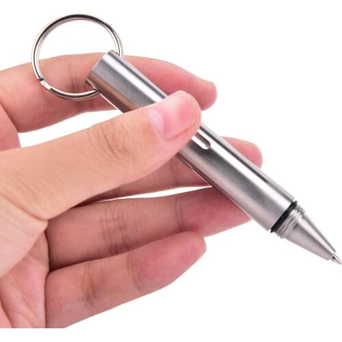 Mini EDC Pocket Tactical Pen Survival Outdoor Stainless Steel Keychain Tool Broken Window Glass Breaker