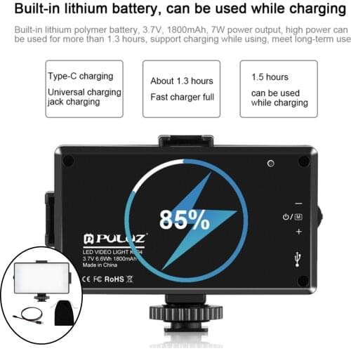 Mini 104 LED 3200K/5600K Dimmable on-Camera Video Light Fill Light Supplies Parts for DSLR Cameras for Video Recording