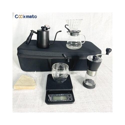 Coffee filter paper set, hand coffee machine set, hand pot set, V60 hard bag hand coffee set