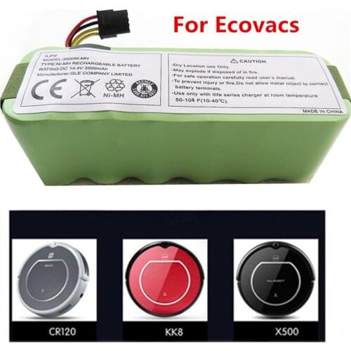 Newest 14.4V 3500mAh NI-MH for panda X500 X600 Battery High quality Battery for Ecovacs Mirror CR120 Vacuum cleaner Dibea X500