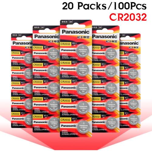 PANASONIC 2pc original cr2032 DL2032 ECR2032 5004LC KCR2032 BR2032 3v button battery coin car toy cell battery