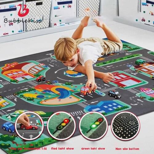 Bubble Kiss 3D Floor Mat Long Carpet Living Room Decoration Rug Childrens Game Crawling LED Lamp Carpet Modern Style Area Rug