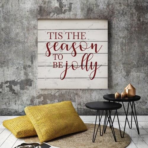 This The Season to be Jolly Christmas Canvas Paintings Wall Art Prints Posters Pictures Living Room Home Decor With Inner Frame