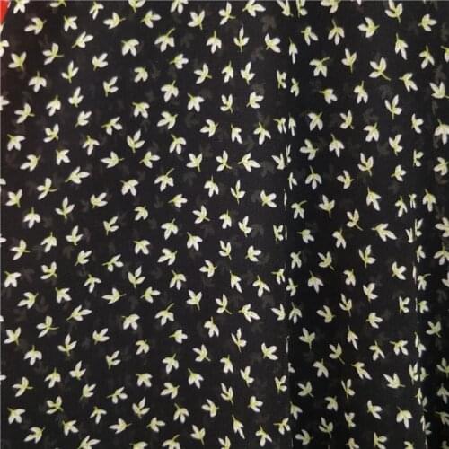 Chiffon Floral Soft Trousers Dress Palazzo Material Breathable DIY Fabric