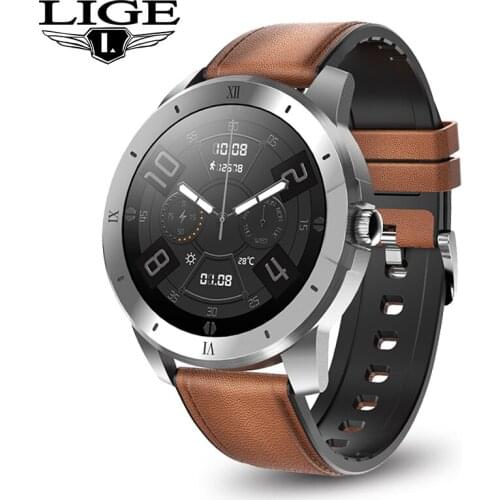 LIGE Smart Watch Men Women Bluetooth Call Music Playback IP68 Waterproof 256M Store Heart Rate Monitoring Long Standby Watches