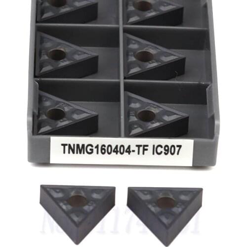 TNMG160404-TF IC907 IC908 TNMG160408-TF IC907 IC908 Carbide Inserts CNC Metal Lathe Turning Tools Blades, Stainless Steel Tools