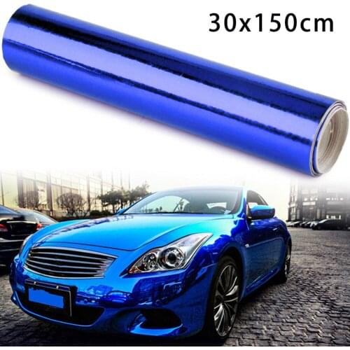 Truck Film Vinyl Vinyl 150x30cm Accessories Car Chrome Dark Blue Mirror SUV