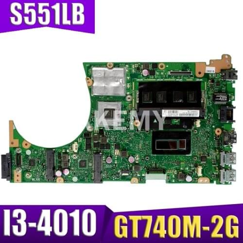 XinKaidi S551LB Laptop motherboard for ASUS S551LB S551LN S551LD S551L Test original mainboard 4G RAM I3-4010 GT740M-2G