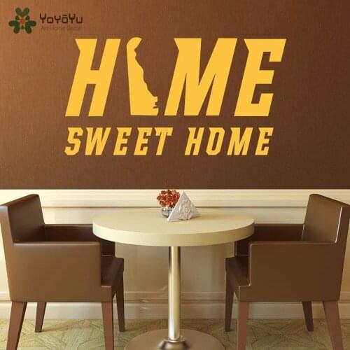 YOYOYU Wall Decal Removable Home Sweet Home Quote Wall Stickers Vinyl Modern Interior Accessories Design Art Mural Decor SY677