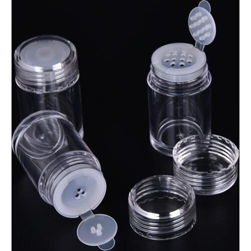 1PCS 10ml Loose Powder Jar With 1/3/12 Holes Refillable Bottles Nail Powder Bottle With Sifter Nail Glitter Powder Container