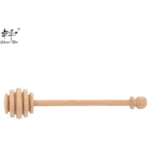 10 Pcs High Quality Honey Stir Bar Mixing Handle Jar Spoon Practical Wood Dipper Honey Long Stick Supplies Honey Kitchen Tools