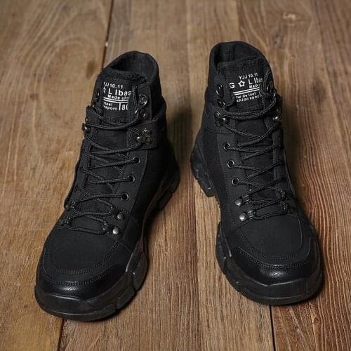 2020 autumn and winter new mens boots mens waterproof ankle boots autumn mens fashion casual shoes retro style lace-up boots