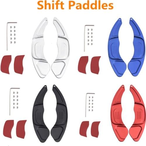 2x Aluminum Car Steering Wheel Shift Paddle Extension Shifter For VW Golf 7 2015-2017 Scirocco Sagitar Gli R-line Gts Polo Gti