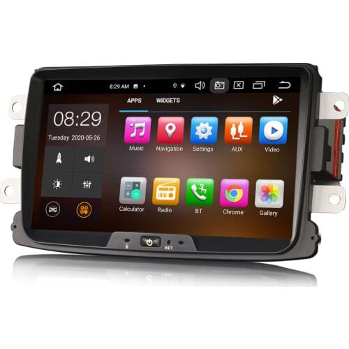 8" Android 10.0 OS Car Multimedia GPS Radio System Player for Dacia Duster 2012-2017 & Logan 2012-2017 & Sandero 2012-2017