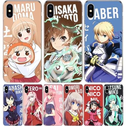 Anime Protagonist Cute Girl Cover Phone Case For Iphone 11 12 Mini Pro 7 6 X 8 6S Plus XS MAX + XR 5S SE 10 9 Art TPU Coque Capa