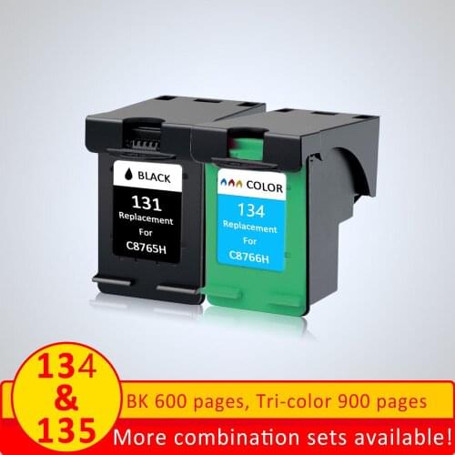XiangYufor HP131 Ink Cartridges forHP 131 134 for 460/5743/5940/6940/2573/8753/1600/2350/2355/6520/2570/2600/2700/8000/8150/6620