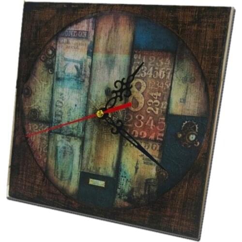 Wood Table clock desk clock relogio de mesa настольные часы reloj de escritorio