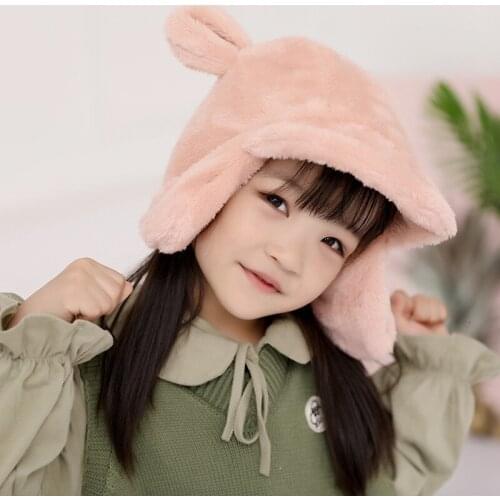 Lint Children Hat Tianbao Warm Lovely Joker Will Ears Lei Feng Hat Earmuffs Dear Skin Hats