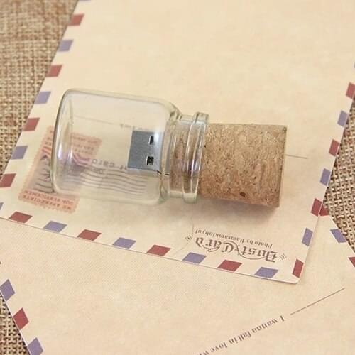 Pen Drive Drift Bottle USB 3.0 Flash Drive Hot Sale Flash Card Pendriver 16GB/32GB/64GB Usb Stick 512GB Pendrive 1TB 2TB Gift