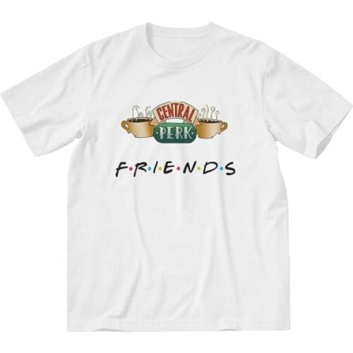 Funny Friends TV Show T-shirt Men Streetwear T Shirt Short Sleeve Central Perk Cafe Comic Tshirts Cotton Tee Tops Clothes