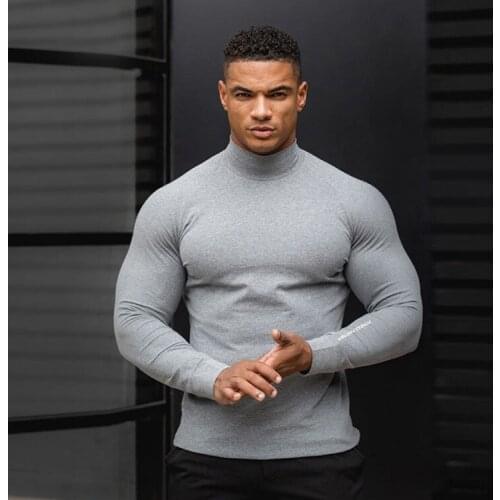 Gym shirt man Sleeve Sports T-shirt men Brand Clothing quick-drying Bodybuilding Tight men t-shirts Running Exercise gyms Shirt
