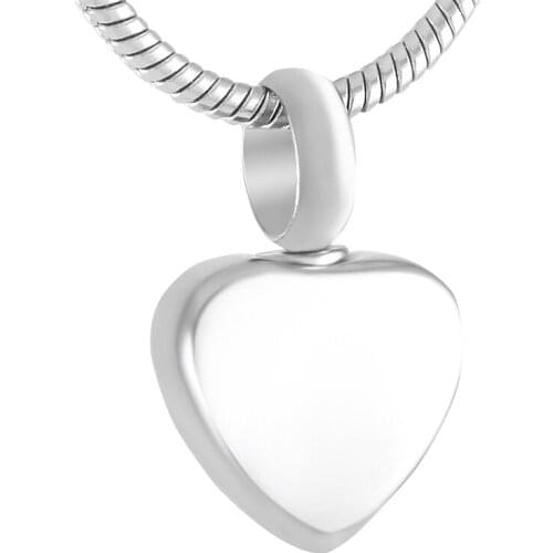 IJD9412 100pcs/lot 316L Stainless Steel Blank Small Heart Urn Charm Necklace Hold Ashes Keepsake CREMATION PENDANT Jewelry Women