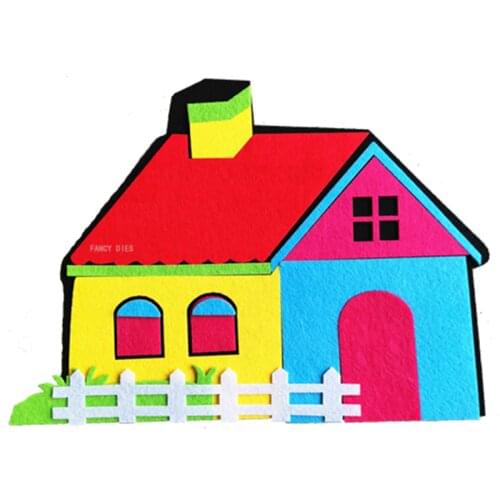 2021 New House type Cutting Die Mold Diy Decoration Wooden Knife Mould Suitable For Fustelle Cutters