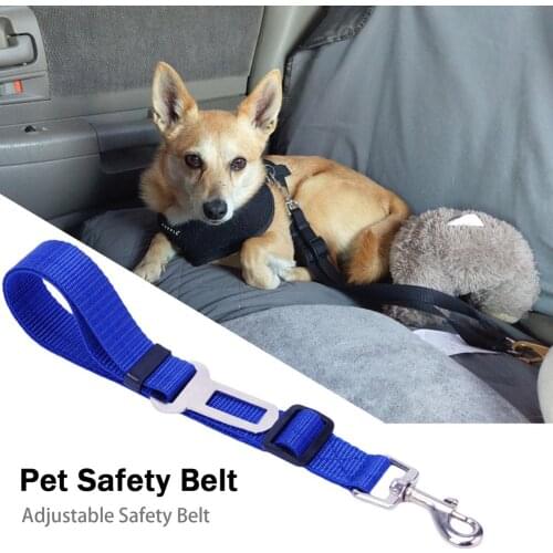 New Pet Supplies Car Seat Belt Dog Seat Belt Dog Leash Vehicle Belt Adjustable Cushioning Elastic Reflective Safety Rope For Pet