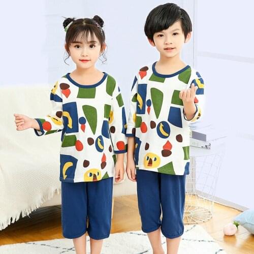 Kids Pajamas Boys Girls Cotton Sleepwear Toddler Animal Pajamas Sets Baby Boy Clothes Nightwear Pyjamas Kids Baby Pijama