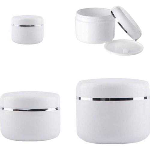 30Pcs Empty Cosmetic Containers 20g 30g 50g 100g 250g Refillable Bottles Travel Face Cream Lotion Plastic Makeup Jar Pot