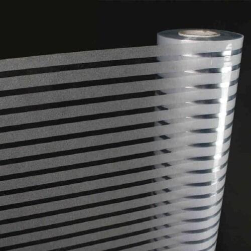 Nuelife Glue-free electrostatic blinds striped window frosted glass stickers toilet film bathroom opaque office film
