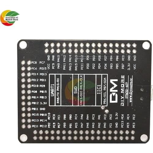 STM32F4 Discovery STM32F407VGT6 ARM Cortex-M4 32bit MCU Core Development Board SPI I2C IIC UART ISC SDIO Interface Module