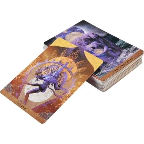 A Yogic Path Oracle Deck and Guidebook 54 Cards Tarot Game Toy Party Board Game K1KD