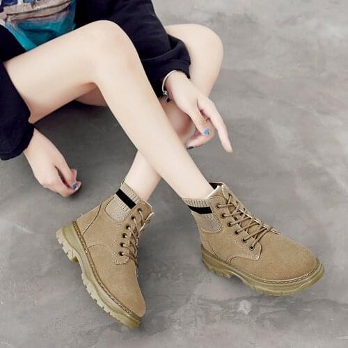 Womens Basic martins ankle boot non-slip fleece-lined trainers women casual shoes leisure winter warm shoes