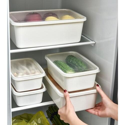 1/6pcs Refrigerator Organizer Bins Fridge Organizers Storage Box for Freezer Cabinets JS22