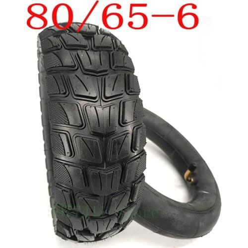 10 Inch Electric Scooter Tire 80 / 65-6Iinner and Outer Tire 10 Inch 10x3.0/2.50 Universal Upgraded Off-Road Tire Parts