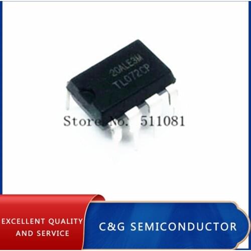 10PCS TL072CP DIP8 TL072 DIP