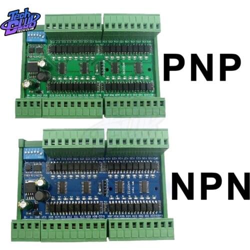 DC 12V 24V32 Channel Relay PNP NPN Isolated Digital Input RS485 Modbus Rtu Controller PLC Switch Quantity Acquisition Board